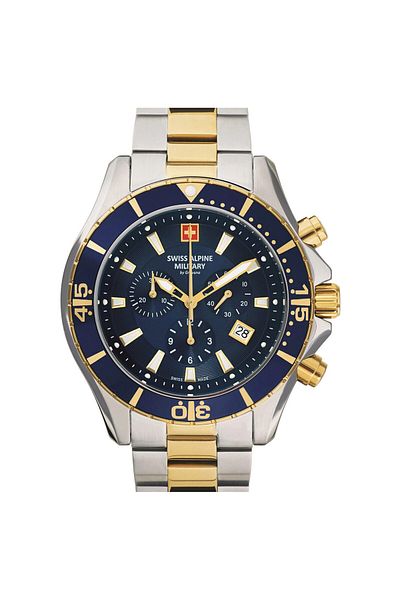 Swiss Alpine Military Mens Watch Swiss Military 7040.9145, Quartz, 46mm, 10ATM