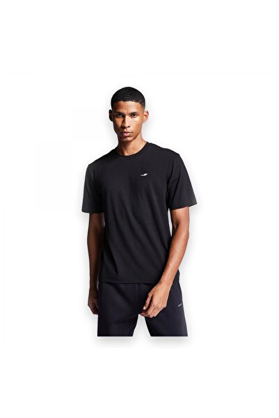 Lescon 25S1202 Μαύρο ανδρικό μπλουζάκι με κοντό μανίκι