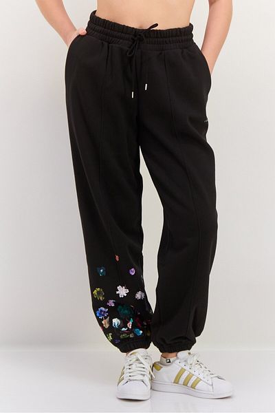 Puma Women Sportswear Fit Drawstring Outdoor Pants, Black Combo