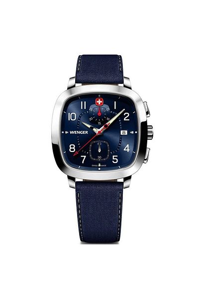 Wenger Mens Watch 01.1933.110, Quartz, 40mm, 5atm