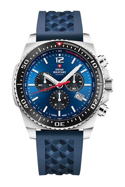 Swiss Military Mens Watch Sm34093.06, Quartz, 45mm, 10atm