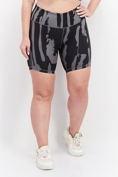 adidas Women Plus Size Pull On Training Shorts, Black