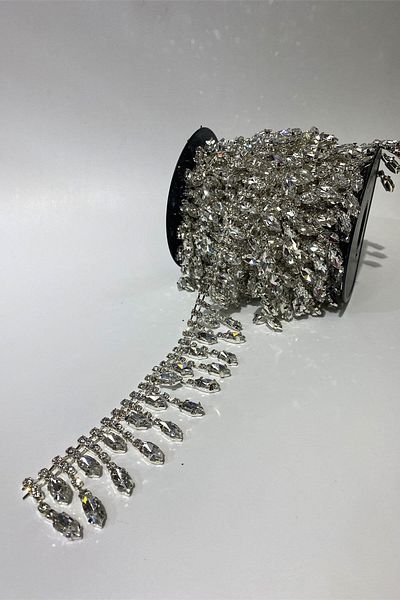 Hayalperest boncuk Fringed Beyoğlu Stoned Evening Dress Strip Stone Sconce