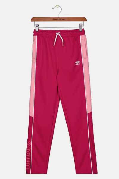 UMBRO Kids Girl Sportswear Fit Brand Logo Track Pants, Pink