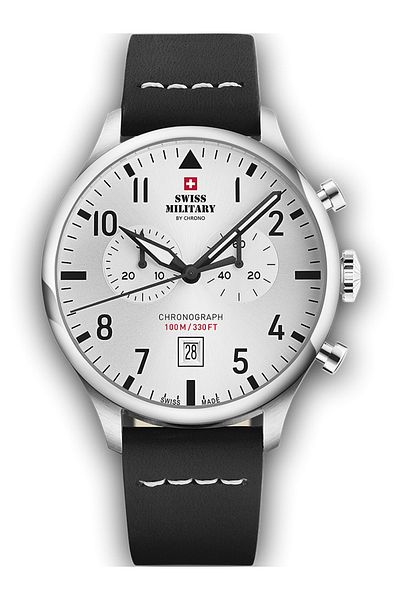 Swiss Military Ανδρικό ρολόι Swiss Military SM34098.06, Quartz, 43mm, 10ATM