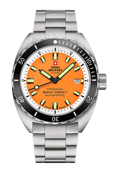 Swiss Military Mens Watch Sma34100.04, Automatic, 42mm, 30atm