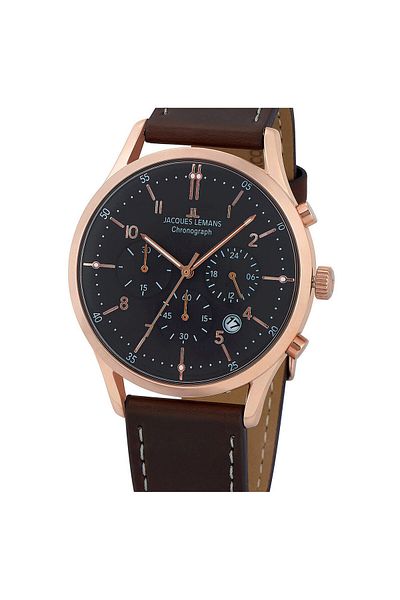 Jacques Lemans Ανδρικό ρολόι Jacques Lemans 1-2068Q, Quartz, 41mm, 5ATM