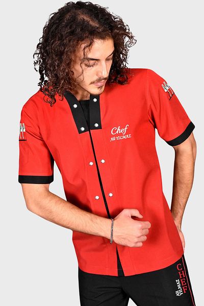 Üniformanya Short Sleeve Jacket with Name Gift for Cook - Chef Coat & Clothes