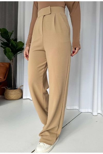 ModaDeniz Women's Lycra Velcro Closure Palazzo Pants
