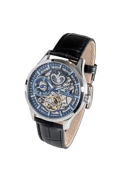 Carl Von Zeyten Ceas barbatesc Carl Von Zeyten CVZ0063BLS, automat, 44 mm, 10ATM