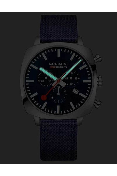 MONDAINE Mens Watch Msl.41440.ld.set, Quartz, 41mm, 5atm