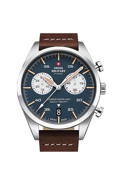 Swiss Military Ανδρικό ρολόι Swiss Military SM34090.04, Quartz, 43mm, 10ATM
