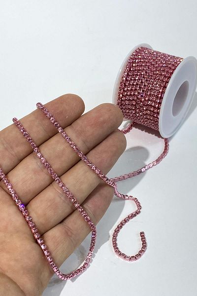 Hayalperest boncuk Pink Beyoğlu Swarosvki Stripe Stone Bead ss12
