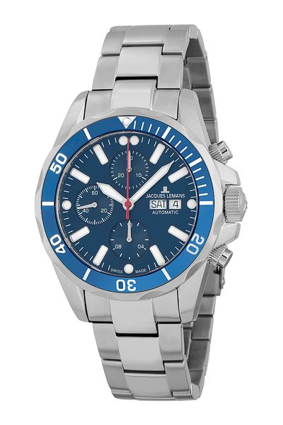 Jacques Lemans Mens Watch 1-1926g, Automatic, 44mm, 20atm