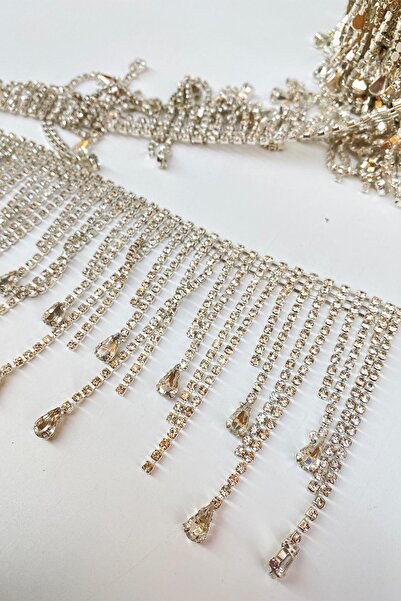 Hayalperest boncuk Beyoğlu Damla Taşlı Saçak Püsküllü Şerit Aksesuar