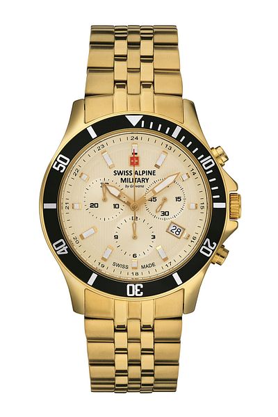 Swiss Alpine Military Mens Watch 7022.9111, Quartz, 42mm, 10atm