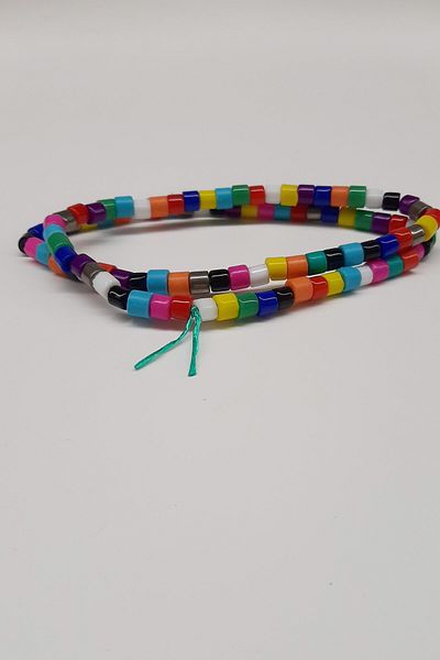 Hayalperest boncuk Colorful Cylinder Shiny Beads