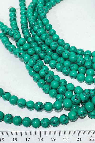 Hayalperest boncuk Green Natural Stone Bead 8 Mm