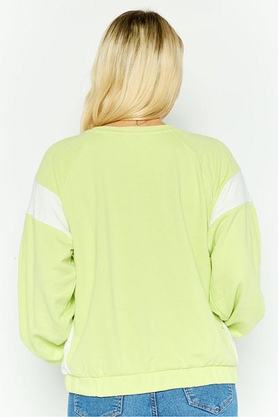 Levi's Women Crew Neck Long Sleeves Plain Sweatshirt, Lime