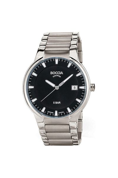 Boccia Mens Watch 3629-01, Quartz, 39mm, 5atm