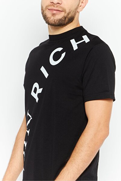 John Richmond Men Crew Neck Short Sleeves Printed T-Shirt, White