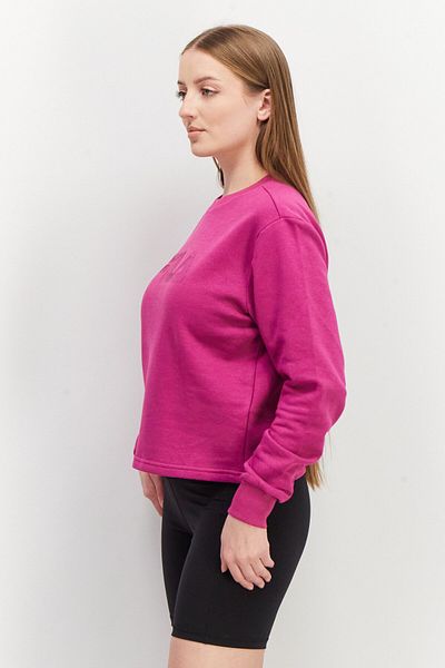 FILA Women Sportswear Fit Long Sleeve Brand Logo Sweatshirt, Purple