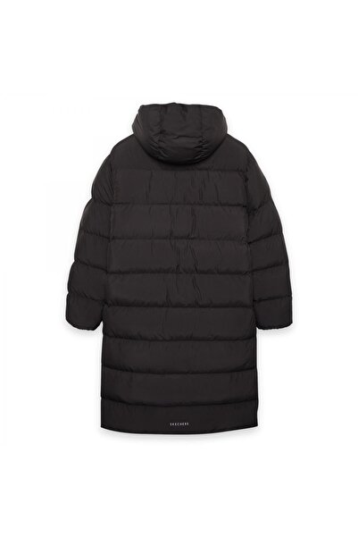 SKECHERS S242132 W Outerwear Puffer Jacket Siyah Kadın Mont