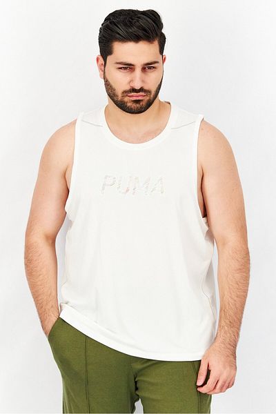 Puma Men Regular Fit Sleeveless Cool Adapt Singlet, White