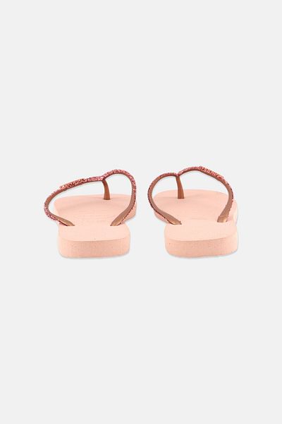 Havaianas شبشب نسائي لامع بتصميم 2، وردي فاتح