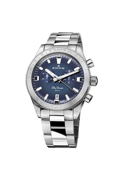 Edox Ανδρικό ρολόι Edox 10116-3-BUIDN, Quartz, 40mm, 30ATM