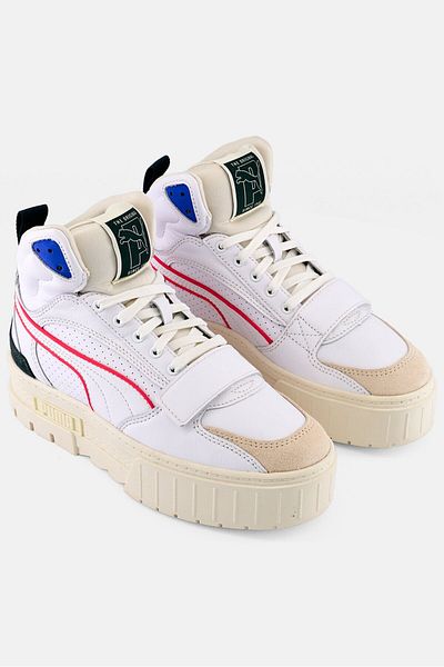 Puma Women Mayze Mid Pxp Lace Up Outdoors Shoes, White
