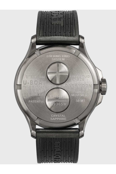 U-BOAT Mens Watch 8463/A, Quartz, 44mm, 5ATM