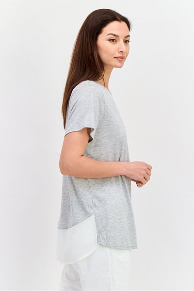 Puma Women Sportswear Fit Short Sleeves Training T-shirt, Grey Heather