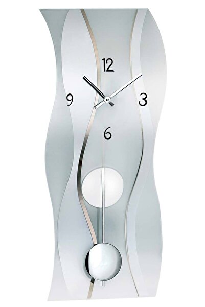 AMS Wall Clock 7246, Quartz, Transparent, Analogue, Modern