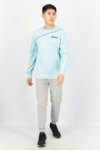 Puma Men Sportswear Fit Long Sleeve Sweatshirt, Turquoise