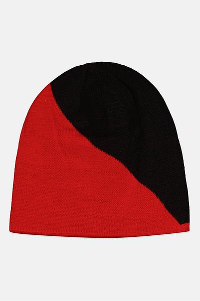 Spyder Men Brand Logo Knitted Reversible Beanie, Red