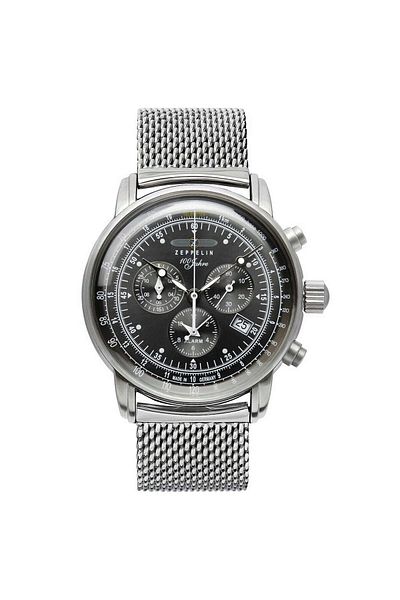Zeppelin Mens Watch 7680m-2, Quartz, 43mm, 5atm