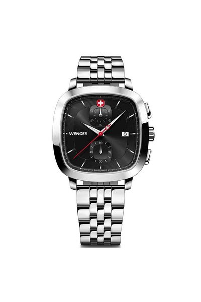 Wenger Mens Watch 01.1933.101, Quartz, 40mm, 5atm