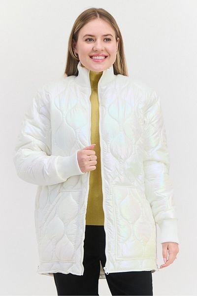 Asos 4505 Women Quilted Puffer Jacket, White