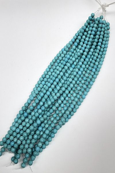 Hayalperest boncuk Turquoise Round Glass Beads 10 Mm