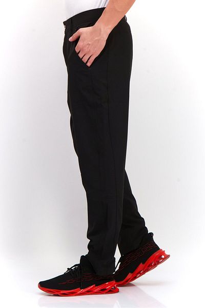 Avalanche Men Plain Cargo Pants, Black