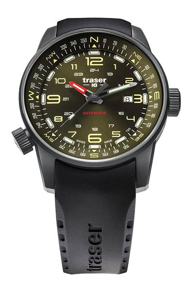 Traser H3 Ανδρικό Ρολόι Traser 110457, Αυτόματο, 46mm, 10ATM