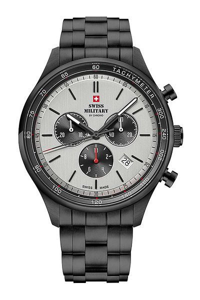 Swiss Military Mens Watch By Chrono Sm34081.05, Quartz, 42mm, 10atm