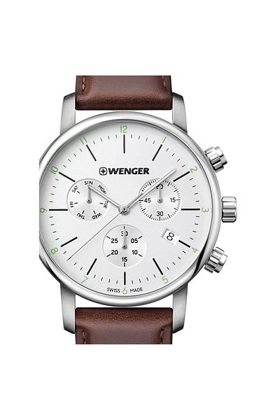 Wenger Ανδρικό Ρολόι 01.1743.101, Quartz, 44mm, 10atm