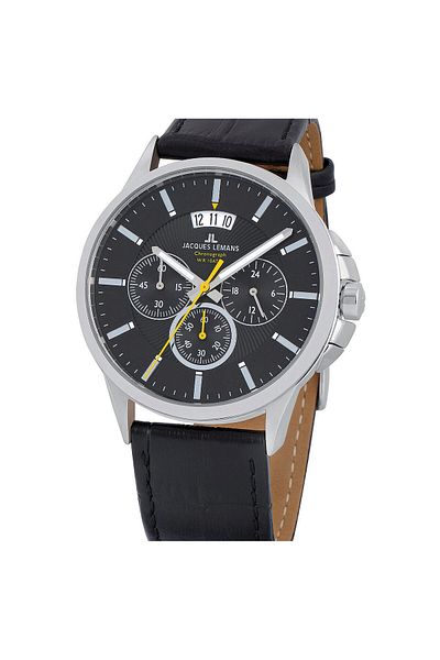 Jacques Lemans Ανδρικό Ρολόι 1-1542a, Quartz, 42mm, 10atm