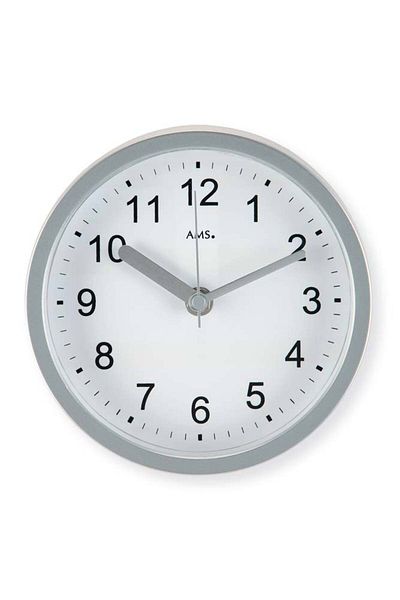AMS Wall Clock 5926, Quartz, White, Analogue, Modern