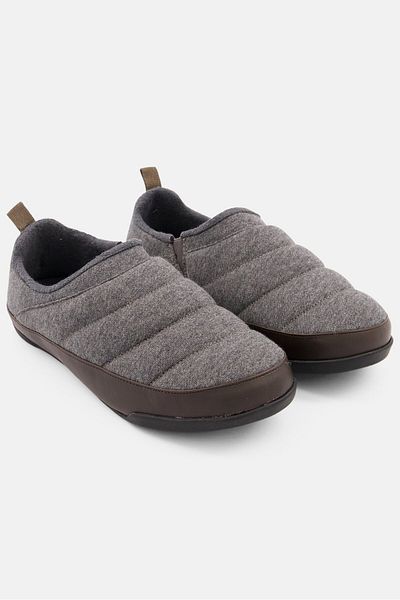 Sun Stone Men Derek Quilted Slip On Casual Shoes, Grey