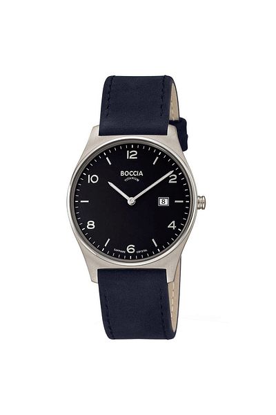 Boccia Mens Watch 3655-02, Quartz, 38mm, 5atm