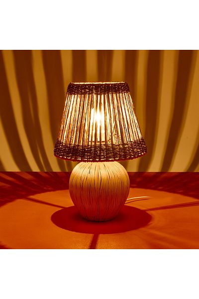 Safir Light Dorian Antique Ceramic Lampshade - Cream - 40X40X25 cm