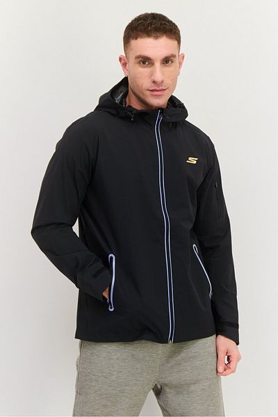 SKECHERS Men Sportswear Fit Long Sleeve Outdoor Jacket, Black